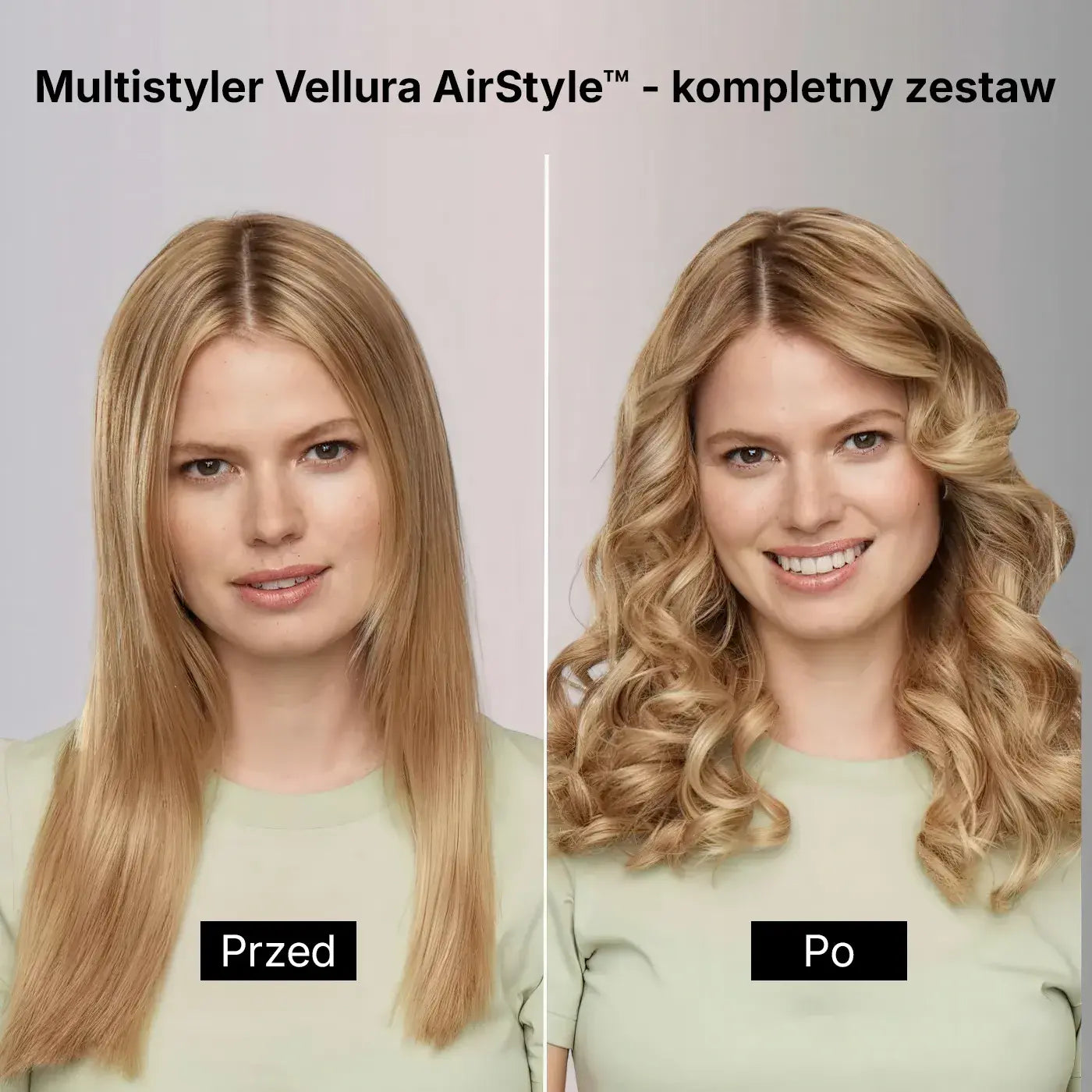 Wielofunkcyjna lokówka Vellura AirStyle™ - kompletny zestaw